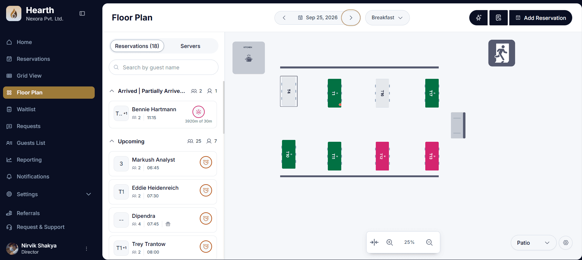 Preview of Hearth Restaurant Platform